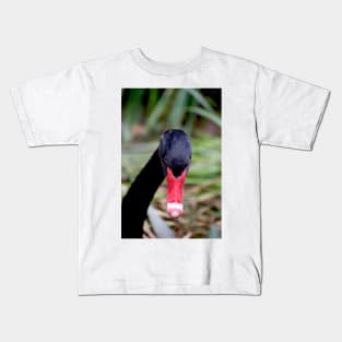 Black Swan Portrait Kids T-Shirt